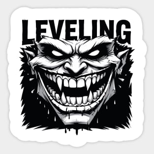 Leveling Silhouette Shadow Sticker
